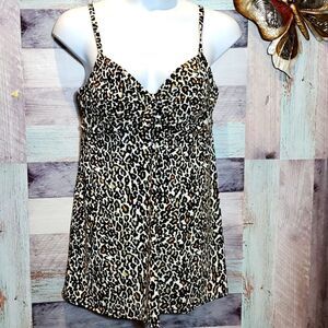 Leopard Animal Print Swimsuit Dress Sz 14C/D Swimsuits For All 524
